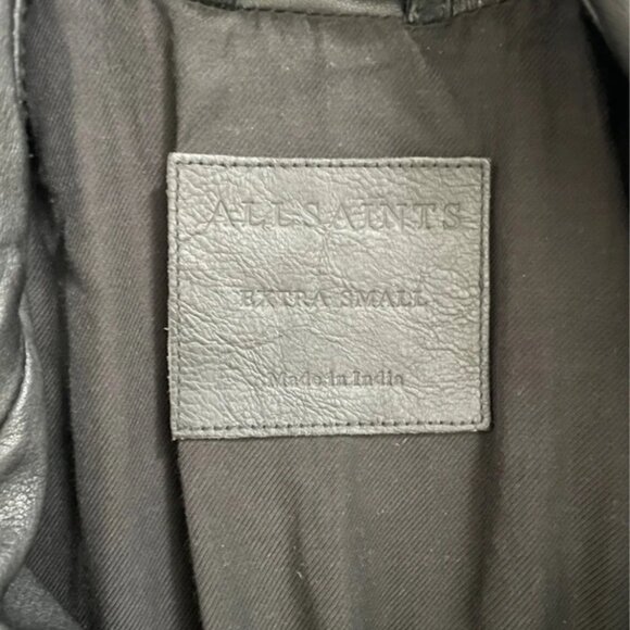 Perfecto All Saints genuine leather jacket - Picture 4 of 9